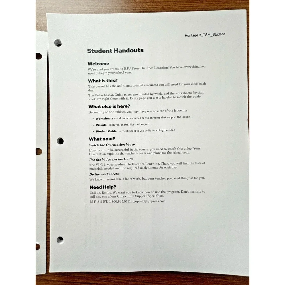 BJU Press Heritage Studies Grade‎ 3 Teacher's Guide Student Notebook & Handouts
